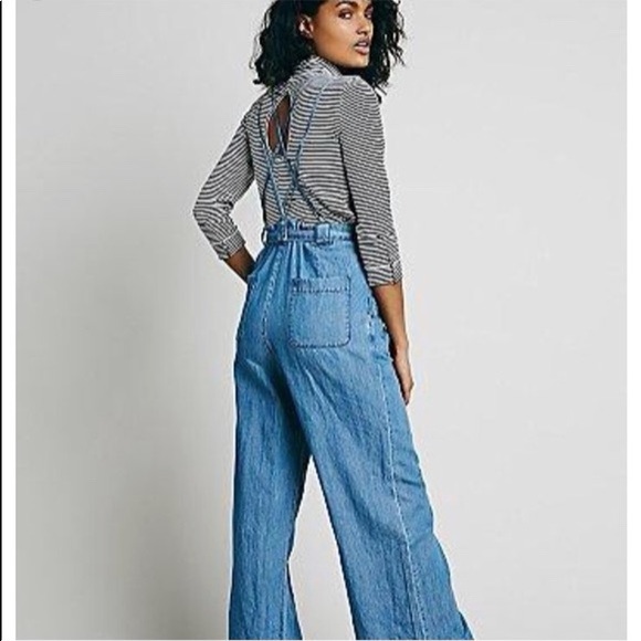 COPY - Free People Clara Denim Jumpsuit - Picture 5 of 7
